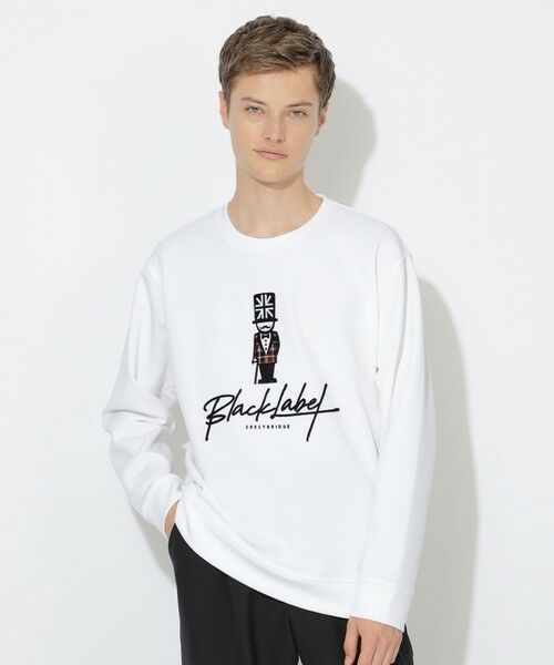 BLUE LABEL / BLACK LABEL CRESTBRIDGE/ブルーレーベル / ブラックレーベル・クレストブリッジ 【WEB・一部店舗限定】ハブラシジェントルマンスウェットシャツ オフホワイト1 L BLUE LABEL / BLACK LABEL CRESTBRIDGE/ブルーレーベル / ブラックレーベル・クレストブリッジ 【WEB・一部店舗限定】ハブラシジェントルマンスウェットシャツ オフホワイト1 L