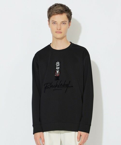 BLUE LABEL / BLACK LABEL CRESTBRIDGE/ブルーレーベル / ブラックレーベル・クレストブリッジ 【WEB・一部店舗限定】ハブラシジェントルマンスウェットシャツ ブラック L BLUE LABEL / BLACK LABEL CRESTBRIDGE/ブルーレーベル / ブラックレーベル・クレストブリッジ 【WEB・一部店舗限定】ハブラシジェントルマンスウェットシャツ ブラック L