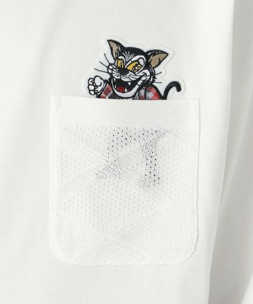 BLUE LABEL / BLACK LABEL CRESTBRIDGE / ブルーレーベル / ブラックレーベル・クレストブリッジ  カットソー | 【渋谷店・WEB限定】SWINGING CATニットポケットカットソー | 詳細4