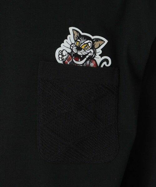 BLUE LABEL / BLACK LABEL CRESTBRIDGE / ブルーレーベル / ブラックレーベル・クレストブリッジ  カットソー | 【渋谷店・WEB限定】SWINGING CATニットポケットカットソー | 詳細9