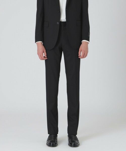 BLUE LABEL / BLACK LABEL CRESTBRIDGE / ブルーレーベル / ブラックレーベル・クレストブリッジ その他パンツ | CARREMAN ウォッシャブルソリッドスラックス(ブラック)