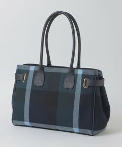BLUE LABEL / BLACK LABEL CRESTBRIDGE / ブルーレーベル / ブラックレーベル・クレストブリッジ  ショルダーバッグ | クレストブリッジチェックキャンバスハトメトート