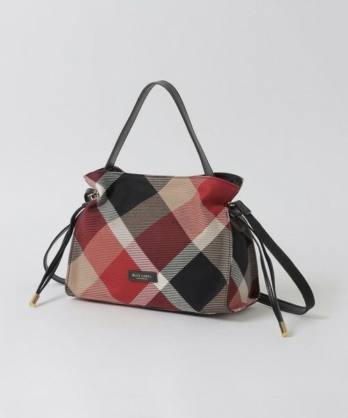 BLUE LABEL / BLACK LABEL CRESTBRIDGE/ブルーレーベル / ブラックレーベル・クレストブリッジ クレストブリッジチェックカルゼギャザーミニバッグ レッド1 F BLUE LABEL / BLACK LABEL CRESTBRIDGE/ブルーレーベル / ブラックレーベル・クレストブリッジ クレストブリッジチェックカルゼギャザーミニバッグ レッド1 F