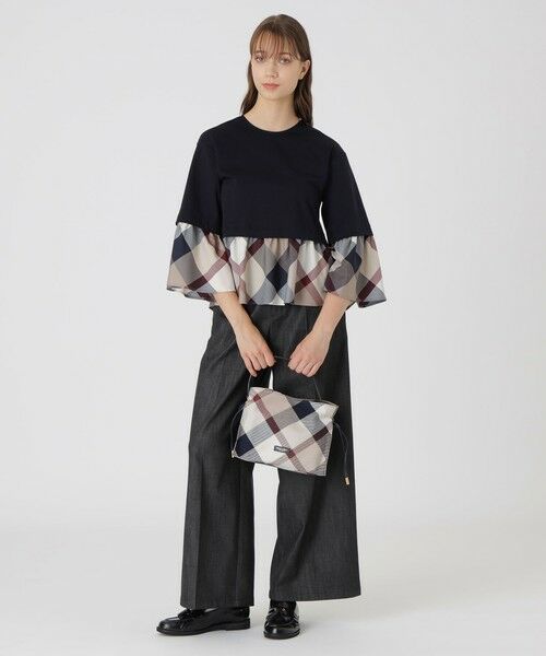 BLUE LABEL / BLACK LABEL CRESTBRIDGE / ブルーレーベル / ブラックレーベル・クレストブリッジ  ショルダーバッグ | クレストブリッジチェックカルゼギャザーミニバッグ | 詳細9