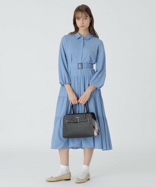 BLUE LABEL / BLACK LABEL CRESTBRIDGE / ブルーレーベル / ブラックレーベル・クレストブリッジ  ショルダーバッグ | 【取扱店舗限定】フロントベルトレザートート | 詳細2