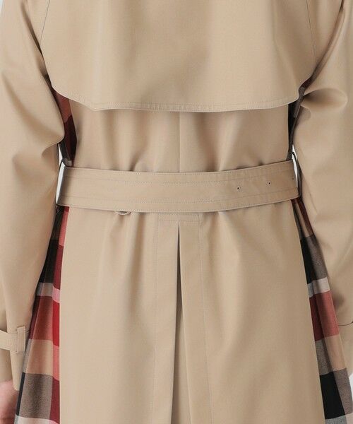 BLUE LABEL / BLACK LABEL CRESTBRIDGE / ブルーレーベル / ブラックレーベル・クレストブリッジ  その他アウター | 【10th ANNIVERSARY】ライトギャバジンパーシャルチェックトレンチコート | 詳細5