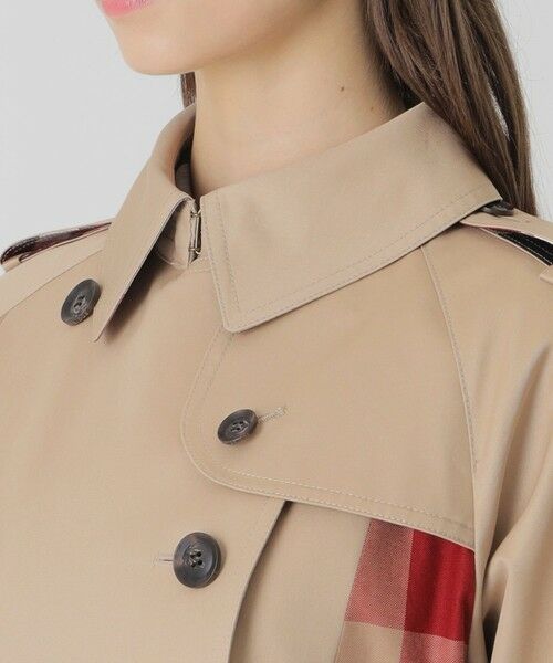 BLUE LABEL / BLACK LABEL CRESTBRIDGE / ブルーレーベル / ブラックレーベル・クレストブリッジ  その他アウター | 【10th ANNIVERSARY】ライトギャバジンパーシャルチェックトレンチコート | 詳細6