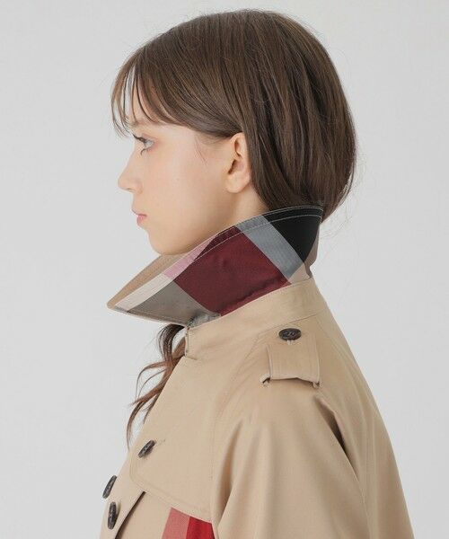 BLUE LABEL / BLACK LABEL CRESTBRIDGE / ブルーレーベル / ブラックレーベル・クレストブリッジ  その他アウター | 【10th ANNIVERSARY】ライトギャバジンパーシャルチェックトレンチコート | 詳細7