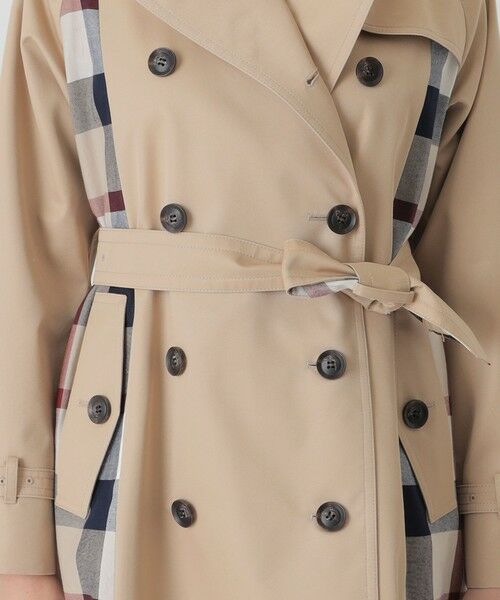 BLUE LABEL / BLACK LABEL CRESTBRIDGE / ブルーレーベル / ブラックレーベル・クレストブリッジ  その他アウター | 【10th ANNIVERSARY】ライトギャバジンパーシャルチェックトレンチコート | 詳細14