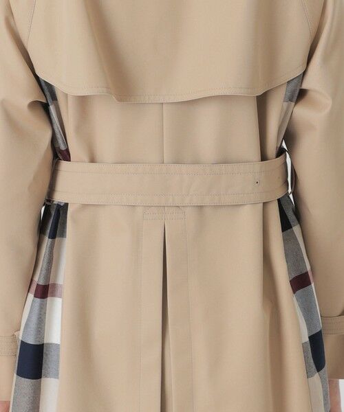 BLUE LABEL / BLACK LABEL CRESTBRIDGE / ブルーレーベル / ブラックレーベル・クレストブリッジ  その他アウター | 【10th ANNIVERSARY】ライトギャバジンパーシャルチェックトレンチコート | 詳細15