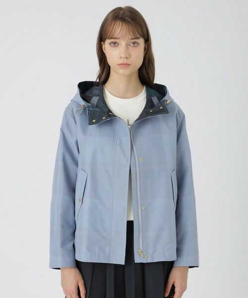 BLUE LABEL / BLACK LABEL CRESTBRIDGE/ブルーレーベル / ブラックレーベル・クレストブリッジ 【はっ水】クレストブリッジチェックマウンテンパーカー ブルー2 40 BLUE LABEL / BLACK LABEL CRESTBRIDGE/ブルーレーベル / ブラックレーベル・クレストブリッジ 【はっ水】クレストブリッジチェックマウンテンパーカー ブルー2 40