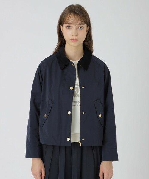 BLUE LABEL / BLACK LABEL CRESTBRIDGE/ブルーレーベル / ブラックレーベル・クレストブリッジ コーデュロイカラーブルゾン ネイビー2 38 BLUE LABEL / BLACK LABEL CRESTBRIDGE/ブルーレーベル / ブラックレーベル・クレストブリッジ コーデュロイカラーブルゾン ネイビー2 38