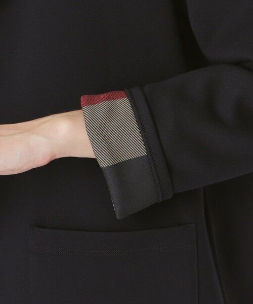 BLUE LABEL / BLACK LABEL CRESTBRIDGE / ブルーレーベル / ブラックレーベル・クレストブリッジ  その他アウター | クレストブリッジチェックリバーシブルダンボールミディ丈コーディガン | 詳細6