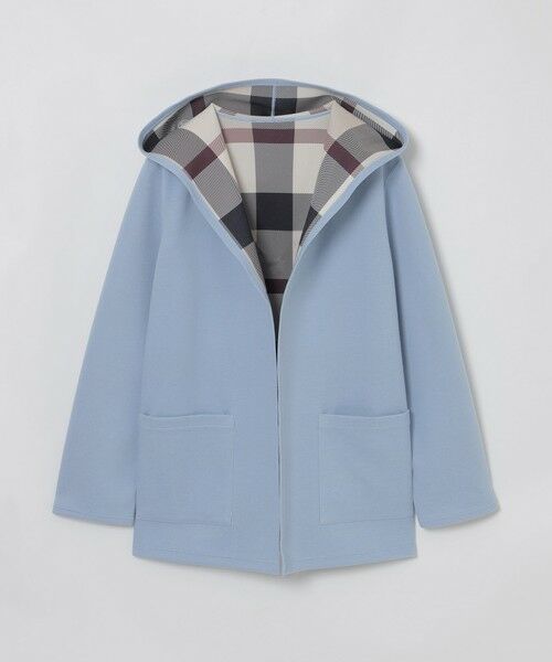 BLUE LABEL / BLACK LABEL CRESTBRIDGE / ブルーレーベル / ブラックレーベル・クレストブリッジ  その他アウター | クレストブリッジチェックリバーシブルダンボールミディ丈コーディガン | 詳細18