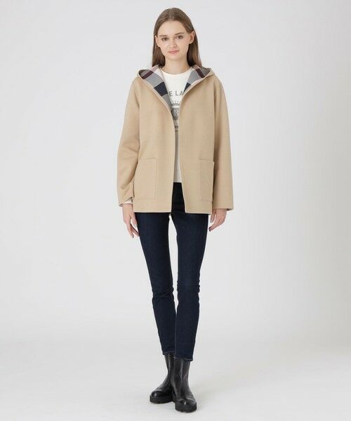 BLUE LABEL / BLACK LABEL CRESTBRIDGE / ブルーレーベル / ブラックレーベル・クレストブリッジ  その他アウター | クレストブリッジチェックリバーシブルダンボールミディ丈コーディガン | 詳細28