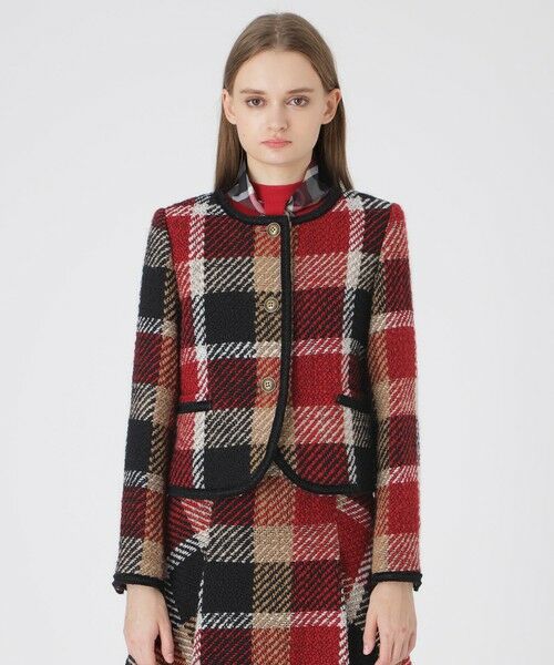 BLUE LABEL / BLACK LABEL CRESTBRIDGE / ブルーレーベル / ブラックレーベル・クレストブリッジ  その他アウター | 【10th ANNIVERSARY】クレストブリッジチェックロービングツィードジャケット | 詳細2