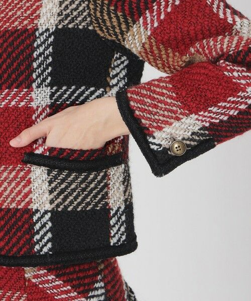 BLUE LABEL / BLACK LABEL CRESTBRIDGE / ブルーレーベル / ブラックレーベル・クレストブリッジ  その他アウター | 【10th ANNIVERSARY】クレストブリッジチェックロービングツィードジャケット | 詳細5