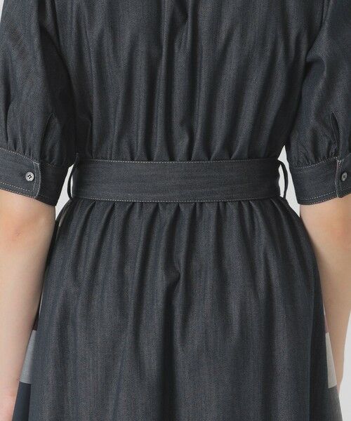 BLUE LABEL / BLACK LABEL CRESTBRIDGE / ブルーレーベル / ブラックレーベル・クレストブリッジ ドレス | デニムライクパーシャルチェックドレス | 詳細12