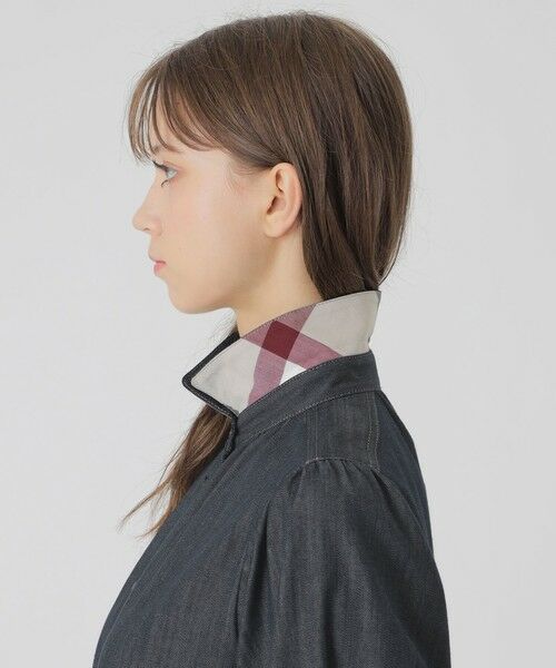 BLUE LABEL / BLACK LABEL CRESTBRIDGE / ブルーレーベル / ブラックレーベル・クレストブリッジ ドレス | デニムライクパーシャルチェックドレス | 詳細13