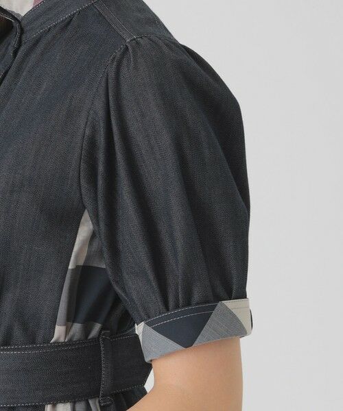 BLUE LABEL / BLACK LABEL CRESTBRIDGE / ブルーレーベル / ブラックレーベル・クレストブリッジ ドレス | デニムライクパーシャルチェックドレス | 詳細14