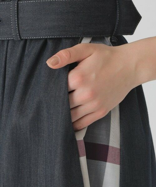 BLUE LABEL / BLACK LABEL CRESTBRIDGE / ブルーレーベル / ブラックレーベル・クレストブリッジ ドレス | デニムライクパーシャルチェックドレス | 詳細15