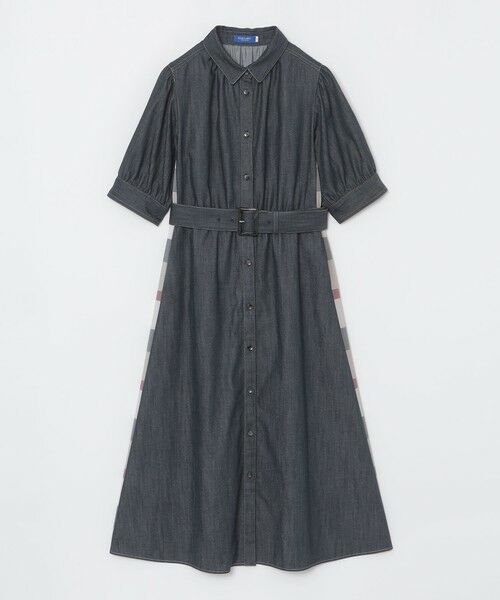 BLUE LABEL / BLACK LABEL CRESTBRIDGE / ブルーレーベル / ブラックレーベル・クレストブリッジ ドレス | デニムライクパーシャルチェックドレス | 詳細16