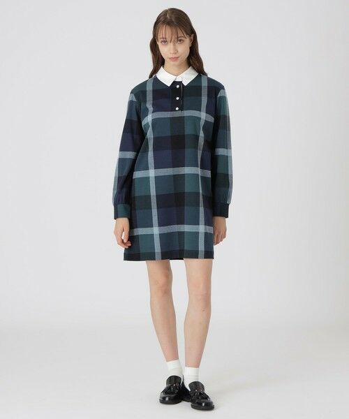 BLUE LABEL / BLACK LABEL CRESTBRIDGE / ブルーレーベル / ブラックレーベル・クレストブリッジ  ドレス | クレストブリッジチェックジャカードジャージードレス | 詳細11