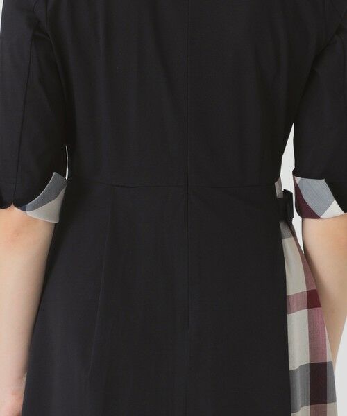 BLUE LABEL / BLACK LABEL CRESTBRIDGE / ブルーレーベル / ブラックレーベル・クレストブリッジ  ドレス | ピマコットンプレーティング天竺パーシャルチェックドレス | 詳細5
