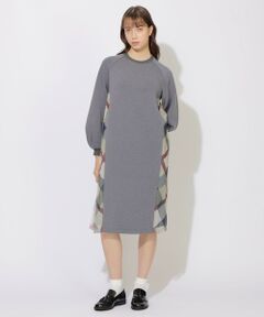 極美品✨ブルーレーベルクレストブリッジ　ワンピース　黒 サイドベルト 楽天市場】クレストブリッジチェックサイド切り替えワンピース