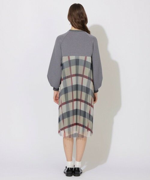 BLUE LABEL / BLACK LABEL CRESTBRIDGE / ブルーレーベル / ブラックレーベル・クレストブリッジ  ドレス | 【限定カラーあり】チェックプリーツコンビジャージードレス | 詳細2