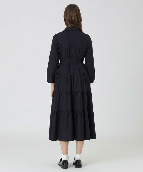 BLUE LABEL / BLACK LABEL CRESTBRIDGE / ブルーレーベル / ブラックレーベル・クレストブリッジ ドレス | 【取扱店舗限定】ウールツイルティアードドレス | 詳細11
