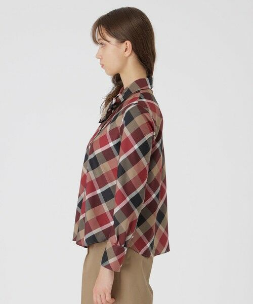 BLUE LABEL / BLACK LABEL CRESTBRIDGE / ブルーレーベル / ブラックレーベル・クレストブリッジ  シャツ・ブラウス | クレストブリッジチェックハーフスパンツイルリボンタイ付きシャツ | 詳細2