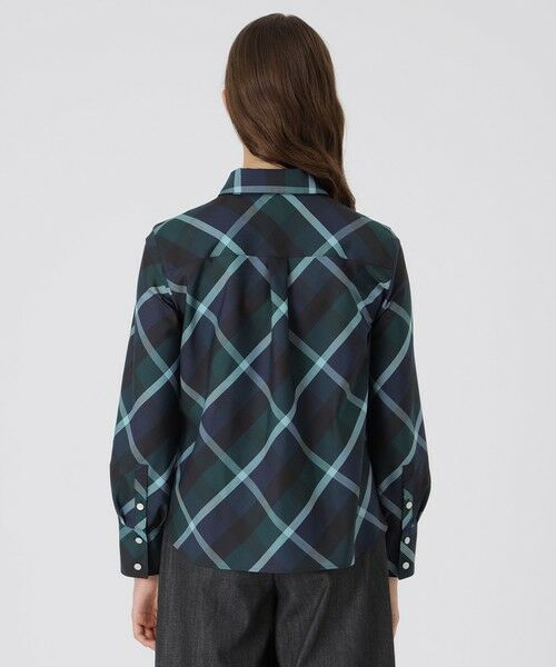BLUE LABEL / BLACK LABEL CRESTBRIDGE / ブルーレーベル / ブラックレーベル・クレストブリッジ  シャツ・ブラウス | クレストブリッジチェックハーフスパンツイルリボンタイ付きシャツ | 詳細9