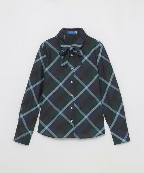 BLUE LABEL / BLACK LABEL CRESTBRIDGE / ブルーレーベル / ブラックレーベル・クレストブリッジ  シャツ・ブラウス | クレストブリッジチェックハーフスパンツイルリボンタイ付きシャツ | 詳細12