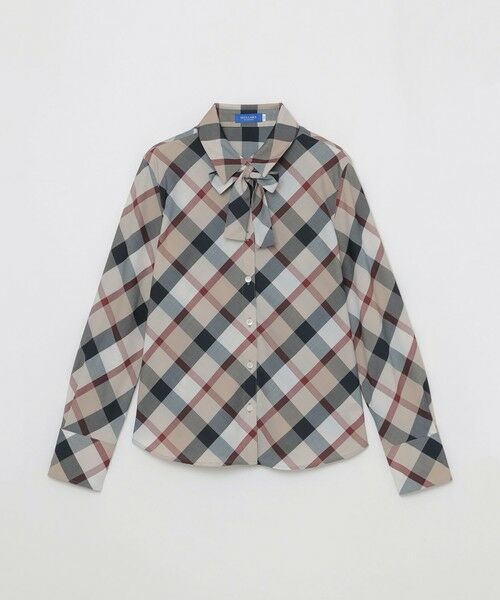 BLUE LABEL / BLACK LABEL CRESTBRIDGE / ブルーレーベル / ブラックレーベル・クレストブリッジ  シャツ・ブラウス | クレストブリッジチェックハーフスパンツイルリボンタイ付きシャツ | 詳細18
