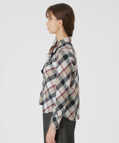 BLUE LABEL / BLACK LABEL CRESTBRIDGE / ブルーレーベル / ブラックレーベル・クレストブリッジ  シャツ・ブラウス | クレストブリッジチェックハーフスパンツイルリボンタイ付きシャツ | 詳細14