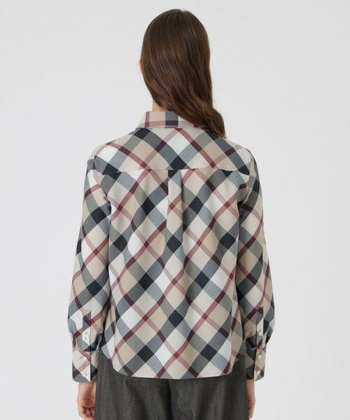 BLUE LABEL / BLACK LABEL CRESTBRIDGE / ブルーレーベル / ブラックレーベル・クレストブリッジ  シャツ・ブラウス | クレストブリッジチェックハーフスパンツイルリボンタイ付きシャツ | 詳細15