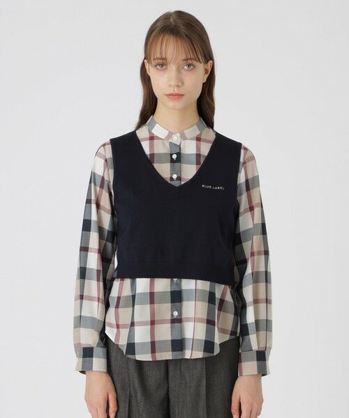BLUE LABEL / BLACK LABEL CRESTBRIDGE/ブルーレーベル / ブラックレーベル・クレストブリッジ 【WEB限定カラーあり】ベストコンビブラウス ベージュ3 36 BLUE LABEL / BLACK LABEL CRESTBRIDGE/ブルーレーベル / ブラックレーベル・クレストブリッジ 【WEB限定カラーあり】ベストコンビブラウス ベージュ3 36