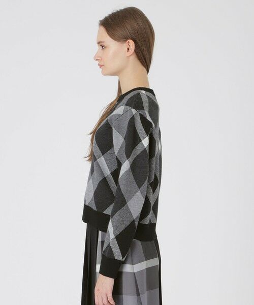 BLUE LABEL / BLACK LABEL CRESTBRIDGE / ブルーレーベル / ブラックレーベル・クレストブリッジ  ニット・セーター | クレストブリッジチェックウーリージャカードプルオーバー | 詳細2