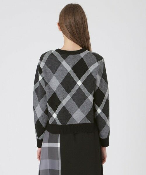 BLUE LABEL / BLACK LABEL CRESTBRIDGE / ブルーレーベル / ブラックレーベル・クレストブリッジ  ニット・セーター | クレストブリッジチェックウーリージャカードプルオーバー | 詳細3