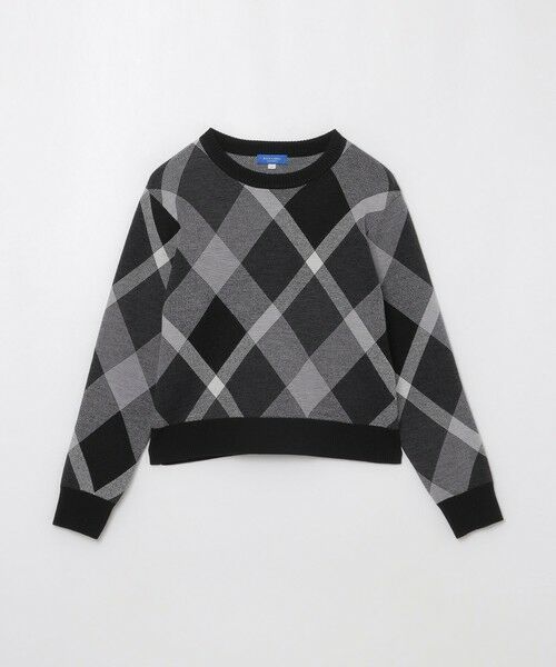 BLUE LABEL / BLACK LABEL CRESTBRIDGE / ブルーレーベル / ブラックレーベル・クレストブリッジ  ニット・セーター | クレストブリッジチェックウーリージャカードプルオーバー | 詳細4