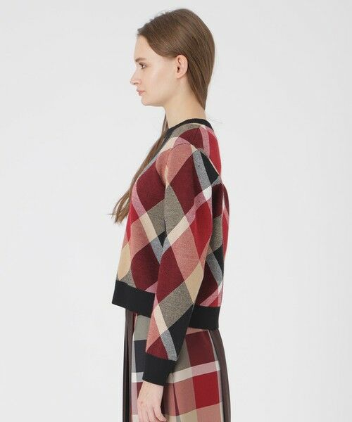 BLUE LABEL / BLACK LABEL CRESTBRIDGE / ブルーレーベル / ブラックレーベル・クレストブリッジ  ニット・セーター | クレストブリッジチェックウーリージャカードプルオーバー | 詳細6