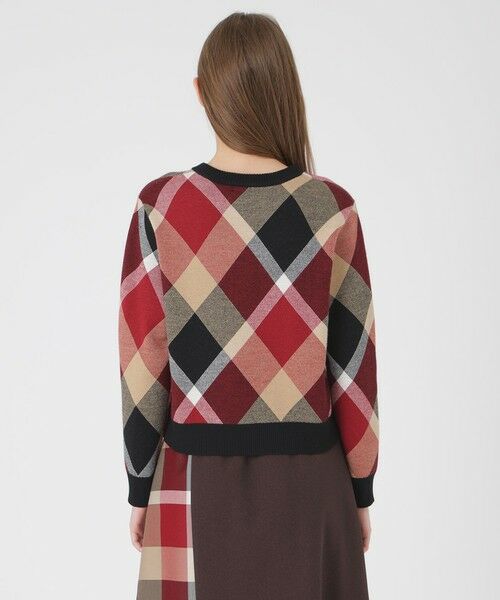BLUE LABEL / BLACK LABEL CRESTBRIDGE / ブルーレーベル / ブラックレーベル・クレストブリッジ  ニット・セーター | クレストブリッジチェックウーリージャカードプルオーバー | 詳細7