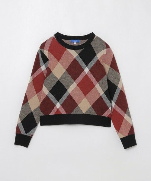 BLUE LABEL / BLACK LABEL CRESTBRIDGE / ブルーレーベル / ブラックレーベル・クレストブリッジ  ニット・セーター | クレストブリッジチェックウーリージャカードプルオーバー | 詳細8