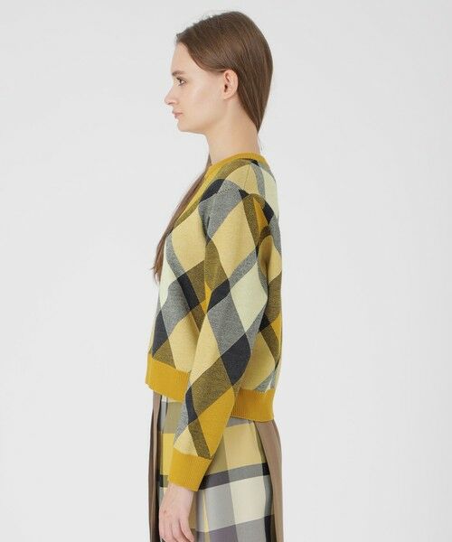 BLUE LABEL / BLACK LABEL CRESTBRIDGE / ブルーレーベル / ブラックレーベル・クレストブリッジ  ニット・セーター | クレストブリッジチェックウーリージャカードプルオーバー | 詳細10