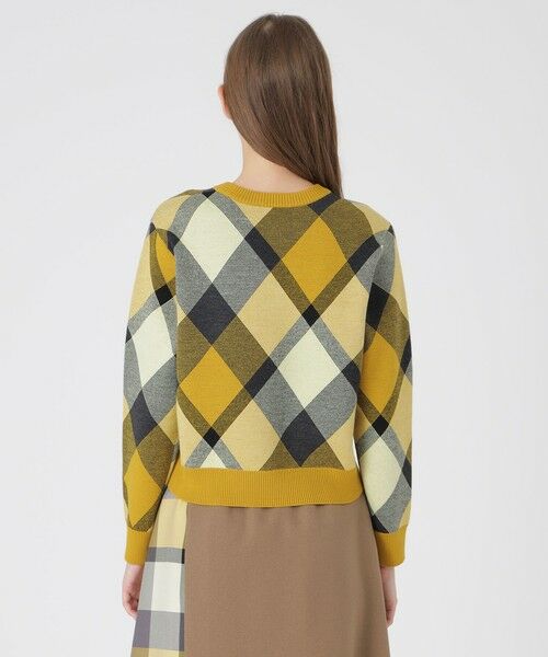 BLUE LABEL / BLACK LABEL CRESTBRIDGE / ブルーレーベル / ブラックレーベル・クレストブリッジ  ニット・セーター | クレストブリッジチェックウーリージャカードプルオーバー | 詳細11