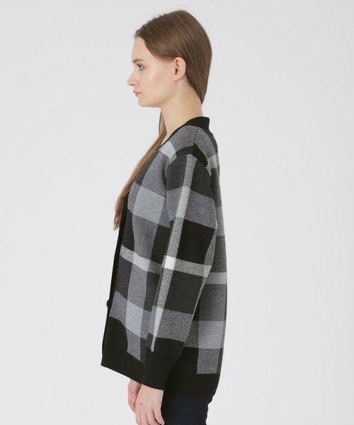 BLUE LABEL / BLACK LABEL CRESTBRIDGE / ブルーレーベル / ブラックレーベル・クレストブリッジ  ニット・セーター | クレストブリッジチェックウーリージャカードカーディガン | 詳細2
