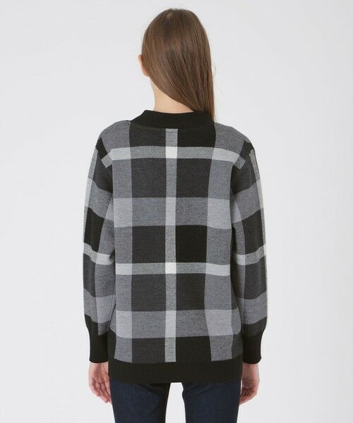 BLUE LABEL / BLACK LABEL CRESTBRIDGE / ブルーレーベル / ブラックレーベル・クレストブリッジ  ニット・セーター | クレストブリッジチェックウーリージャカードカーディガン | 詳細3