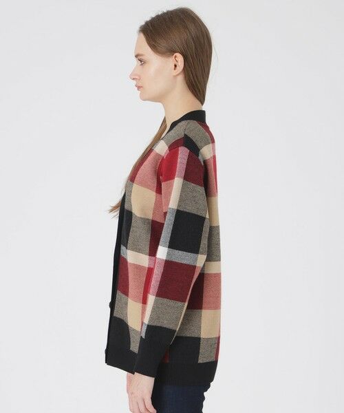 BLUE LABEL / BLACK LABEL CRESTBRIDGE / ブルーレーベル / ブラックレーベル・クレストブリッジ  ニット・セーター | クレストブリッジチェックウーリージャカードカーディガン | 詳細6