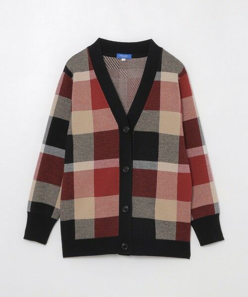BLUE LABEL / BLACK LABEL CRESTBRIDGE / ブルーレーベル / ブラックレーベル・クレストブリッジ  ニット・セーター | クレストブリッジチェックウーリージャカードカーディガン | 詳細8